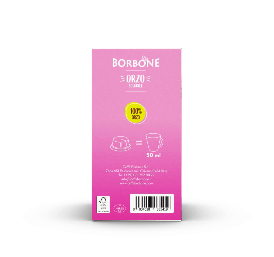 Caffè Borbone Malzkaffee – 96 Kapseln (6 Packungen mit 16 Stück) – kompatibel mit Lavazza A Modo Mio Haushalts-Espressomaschinen