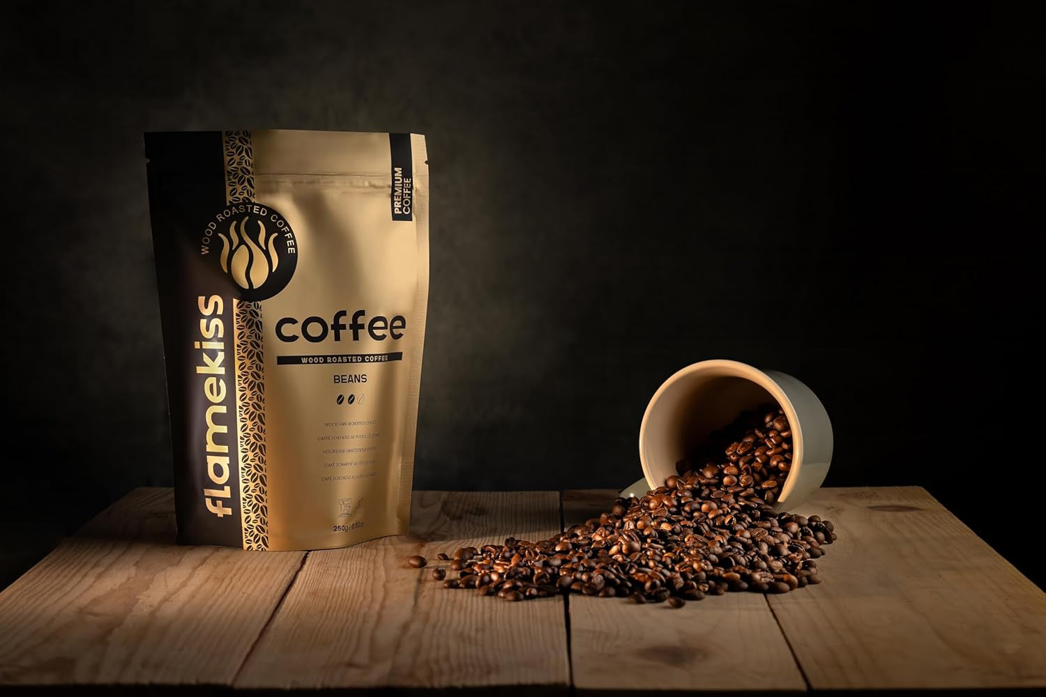 Kaffeebohnen 250g – Hochwertige Arabica- und Robusta-Espressobohnen, handgeröstet in Holz, für den vollen und aromatischen Geschmack von Kaffeebohnen
