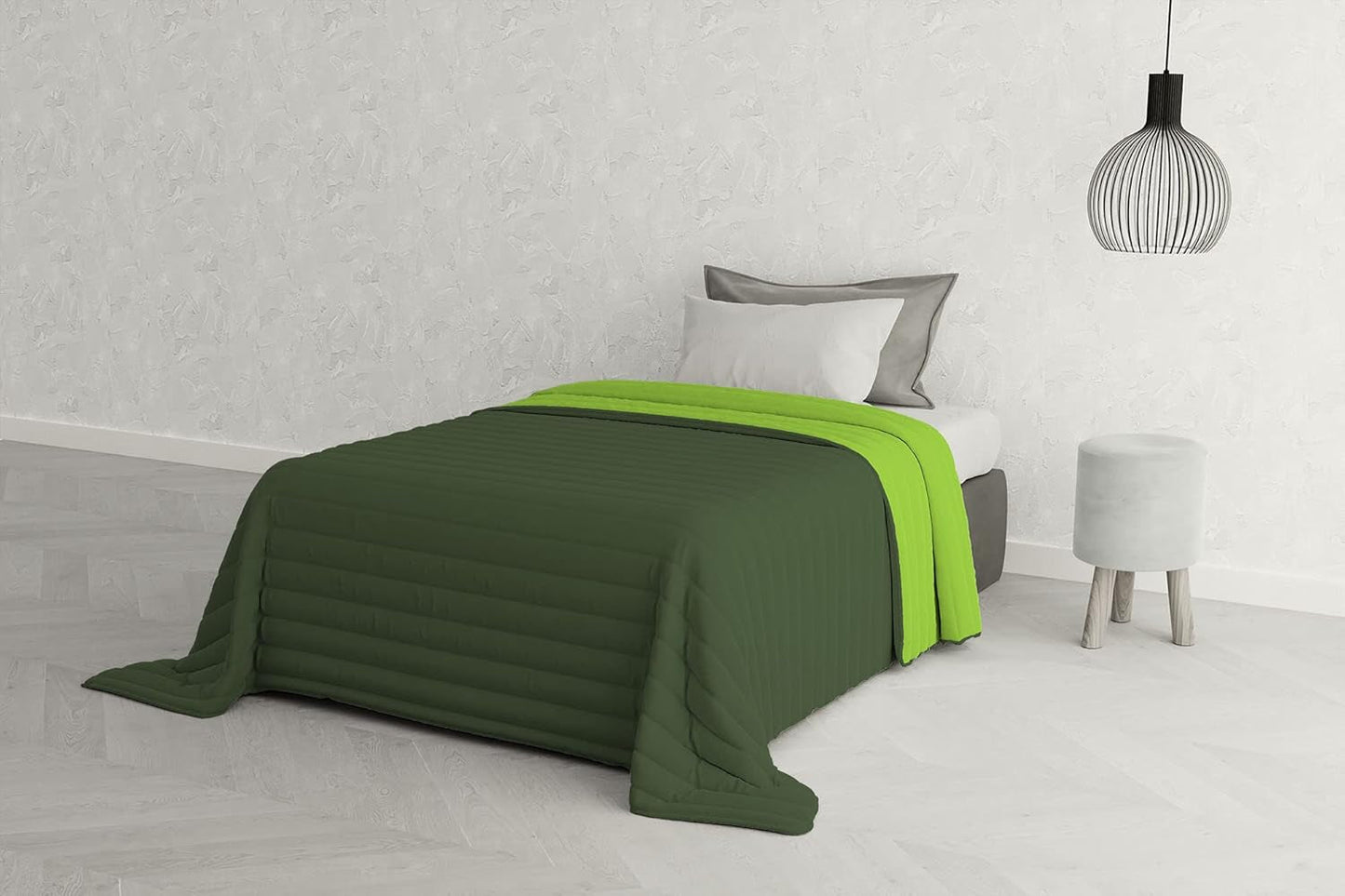 Italienische Bettwäsche Estivo Einzelbett, Leinen, Aqua, 170 x 270 cm Bettdecken und Steppdecken Naty Shop Greetings 170 x 270 cm