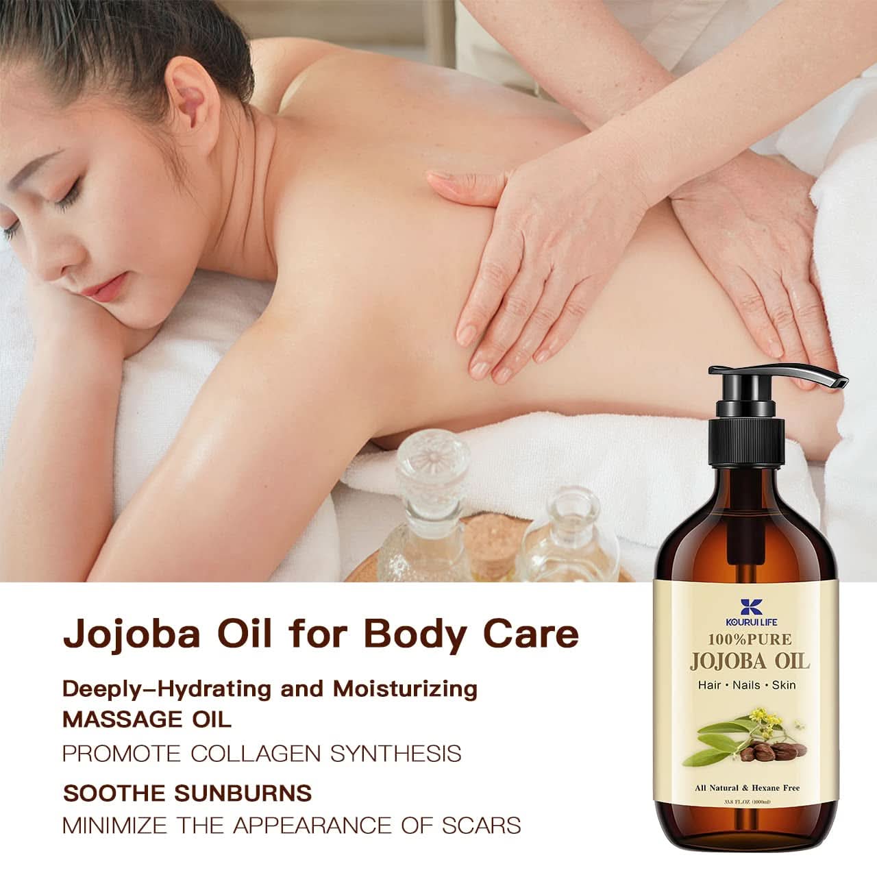 Bio-Jojobaöl 1 Liter, 100 % rein Kosmetik und Schönheit Naty Shop