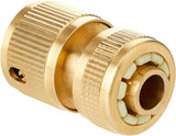 Silverline 196506 Messing-Schnellkupplung mit Wasserstopp, 1/2" Innengewinde