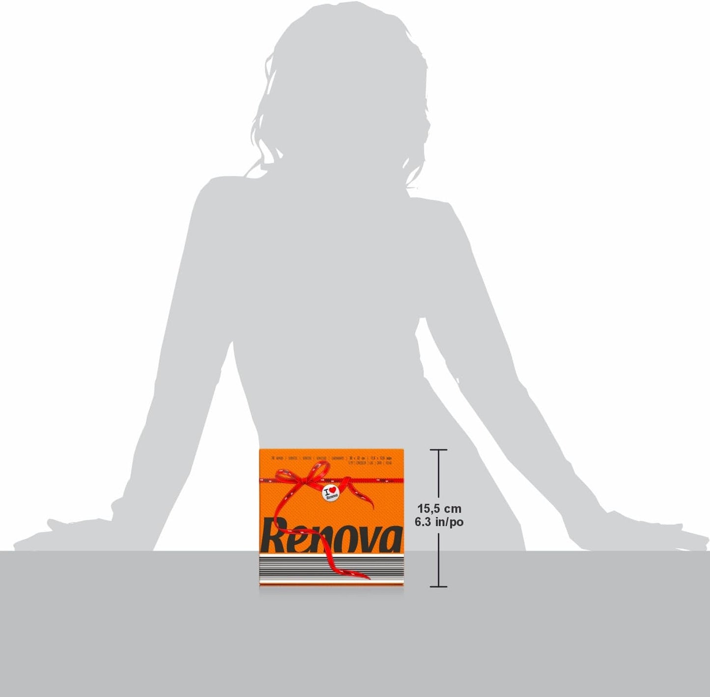 Renova Papierservietten, Red Label Orange – 70 Servietten