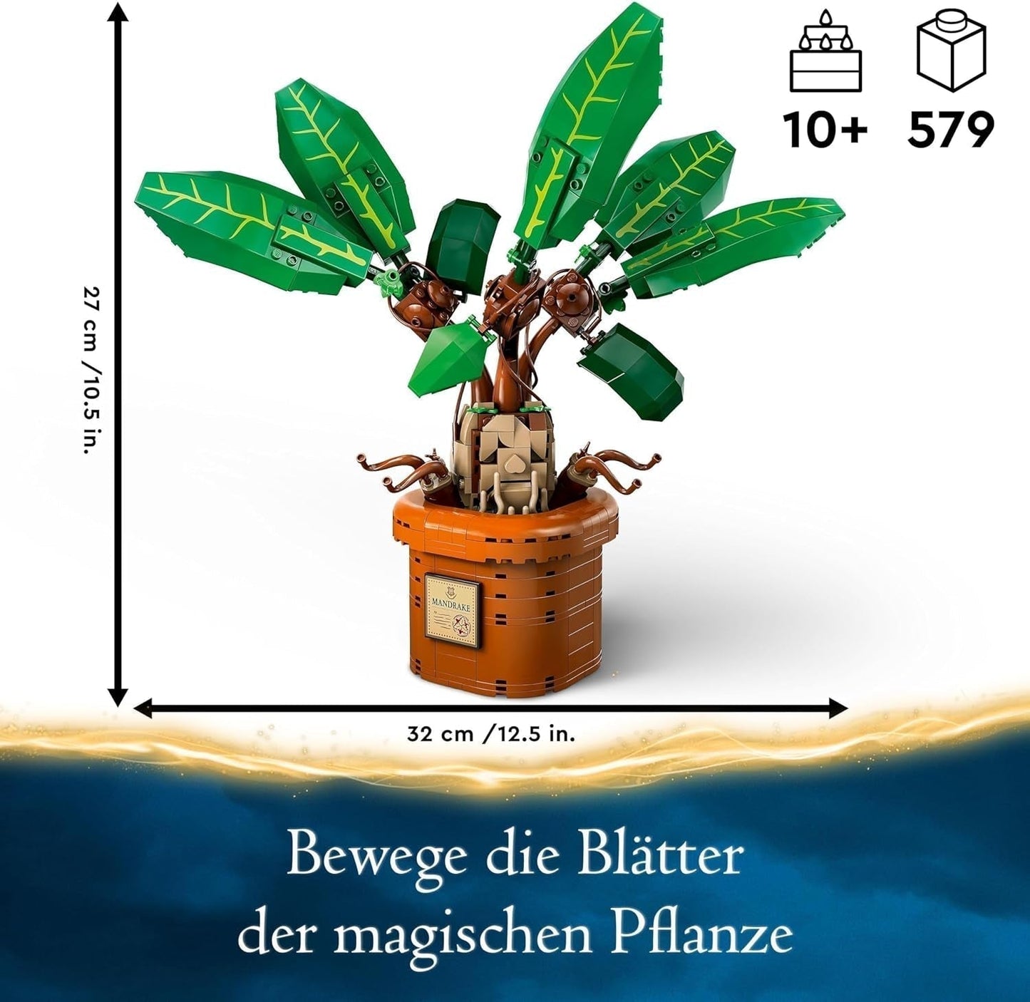 LEGO Harry Potter Zaubertrankpflanze: Alraune, Spielzeugtopfpflanze, magisches Geschenk für Mädchen, Jungen und alle Fans, fantasievolles Kinderspielset, Heimdekoration 76433 Bausets Besuchen Sie den LEGO-Store