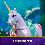 Wildstar-Einhorn von Unicorn Academy – 28 cm großes, originales Sophia-Einhorn aus der Netflix-Serie mit echter Mähne und Schweif, abnehmbarem Zaumzeug, Sattel und Bürste, ab 4 Jahren