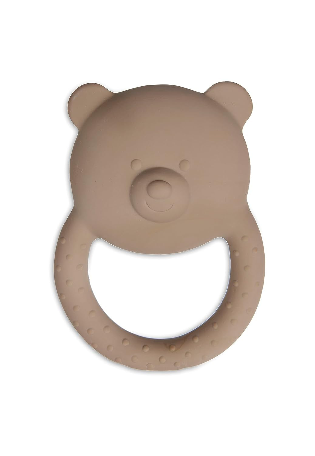 Jollein 101-001-67008 Beißring aus Naturkautschuk, Teddybär, Keks