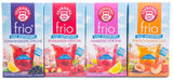 Teekanne Frio 4er Pack, Kirsche Rhabarber, Zitrone Johannisbeere, Zitrone Himbeere, Passionsfrucht Pfirsich (4 x 45 g)