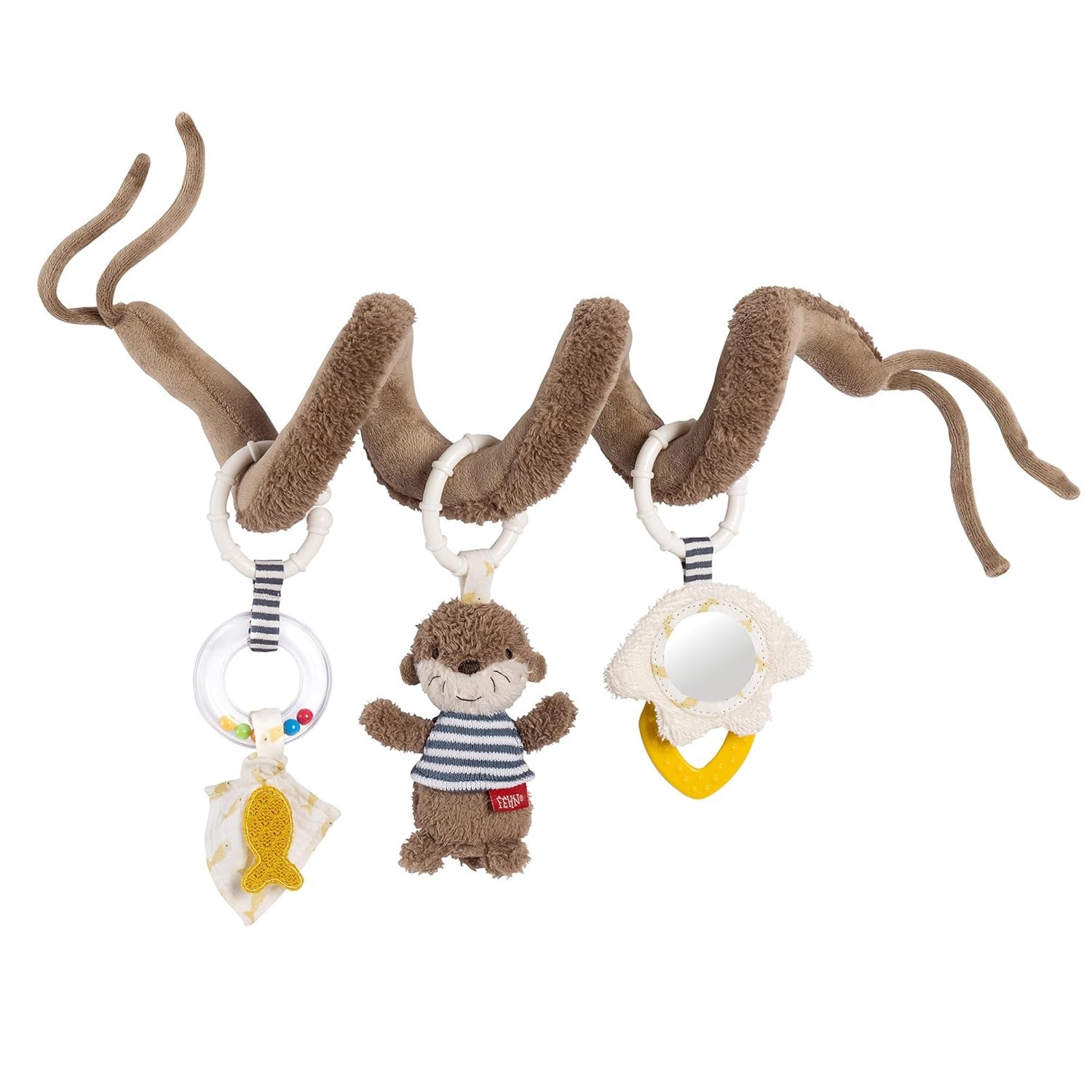 Fehn Activity Spirale Sleeping Forest – Kinderwagenspielzeug zum Greifen und Greifen – Babyspielzeug für Bett, Laufstall, Kinderwagen und Autositz – Motorikspielzeug für Babys und Kleinkinder ab 0+ Monaten Babyspielzeug Naty Shop Otter