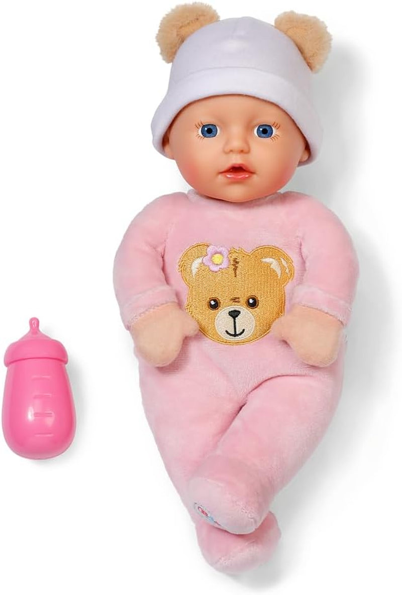 Baby Born Rosie Kuschelpuppe 30 cm mit 6 Geräuschen und Flasche, rosa