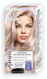 Color & Care permanente Haarfarbe 120 ml, professionelles Ergebnis, Abdeckung von grauem Haar, angereichert mit Ölpflegekomplexen – Langanhaltende Haarfarbe (10,1 Super Light Ash Blonde) Naty Shop Haarfarbe 10,72 Super Light Blonde Beige