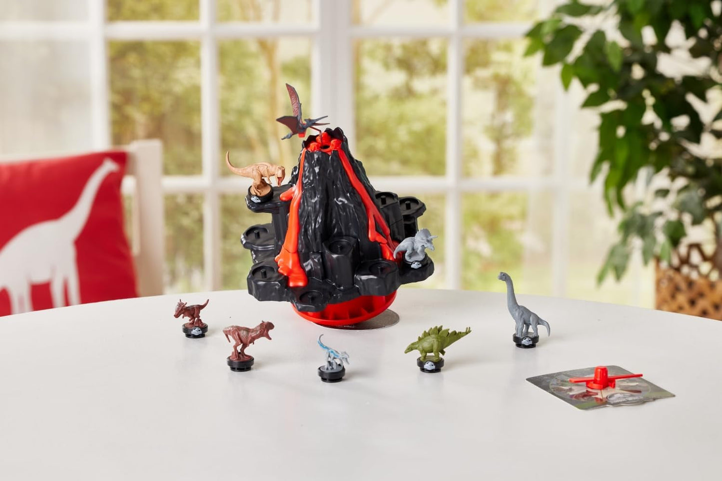 EPOCH Games – Jurassic World Trembling Volcano 7509 Dinosaurier-Spielzeug-Brettspiel für Kinder ab 4 Jahren