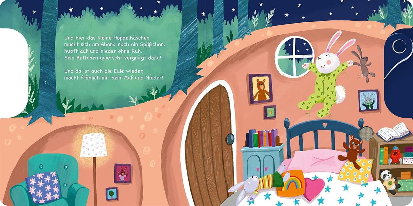 Husch, husch, jetzt schläfst du auch!: Slider und 11 Sounds | Ein innovatives Buch mit Slider-Sounds für die Kleinen ab 18 Monaten, Bebe Naty Shop Toys