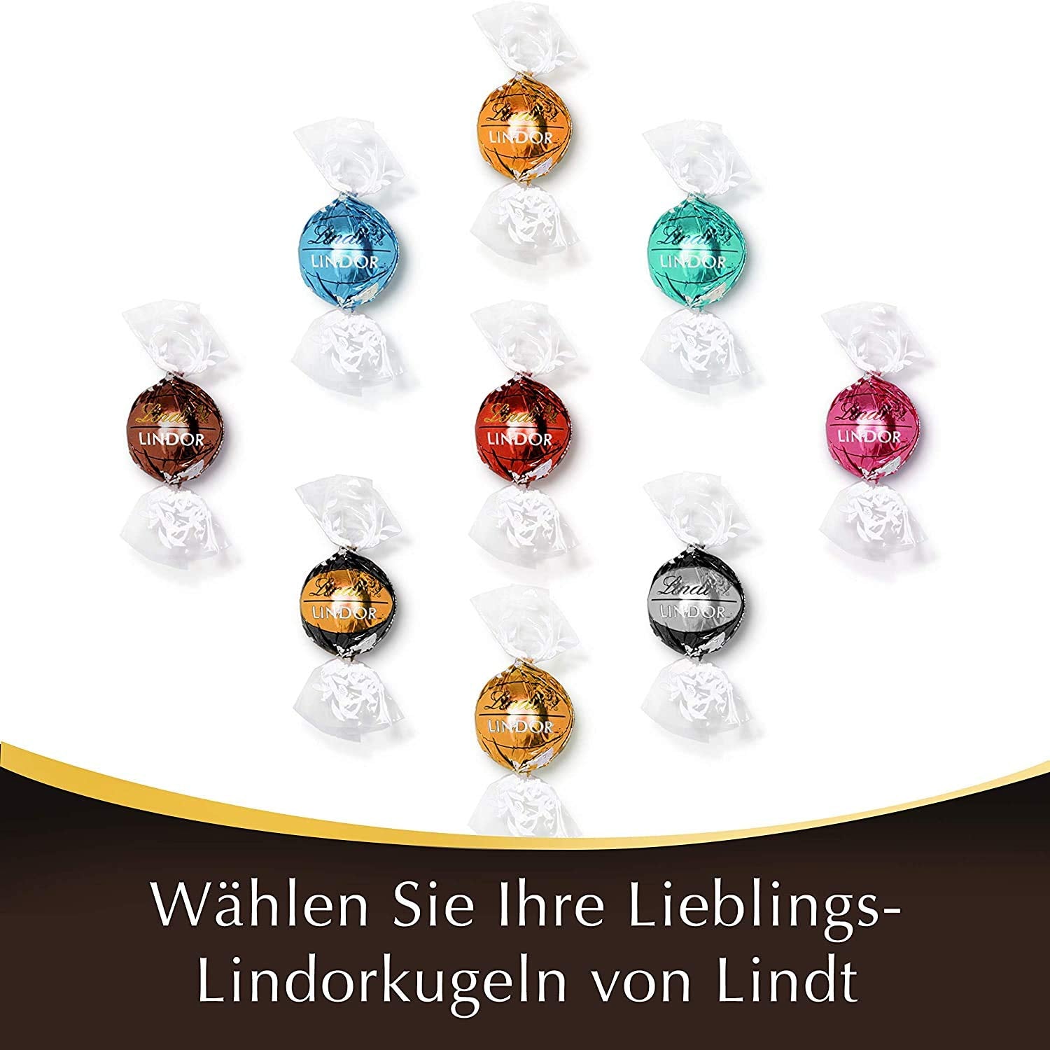 Geschenkbox LINDOR Extra Black 70% Kakao, Geschenkschokolade, ca. 15 LINDOR Trüffel, 186 g (2er Pack)
