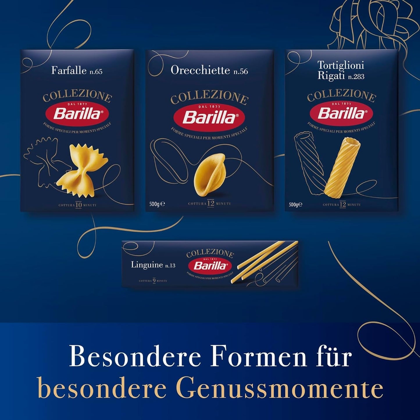 Barilla Collezione Lasagne Pasta aus Hartweizen, immer al dente, 500g