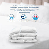 Genius Eazzzy Climate Comfort Steppdecke 155 x 220 cm, faserdicht, leichte Steppdecke für alle Jahreszeiten, atmungsaktive Steppdecke, angenehme Temperatur zum Schlafen, Steppdecke für alle Jahreszeiten Steppdecken und Bettdecken Naty Shop