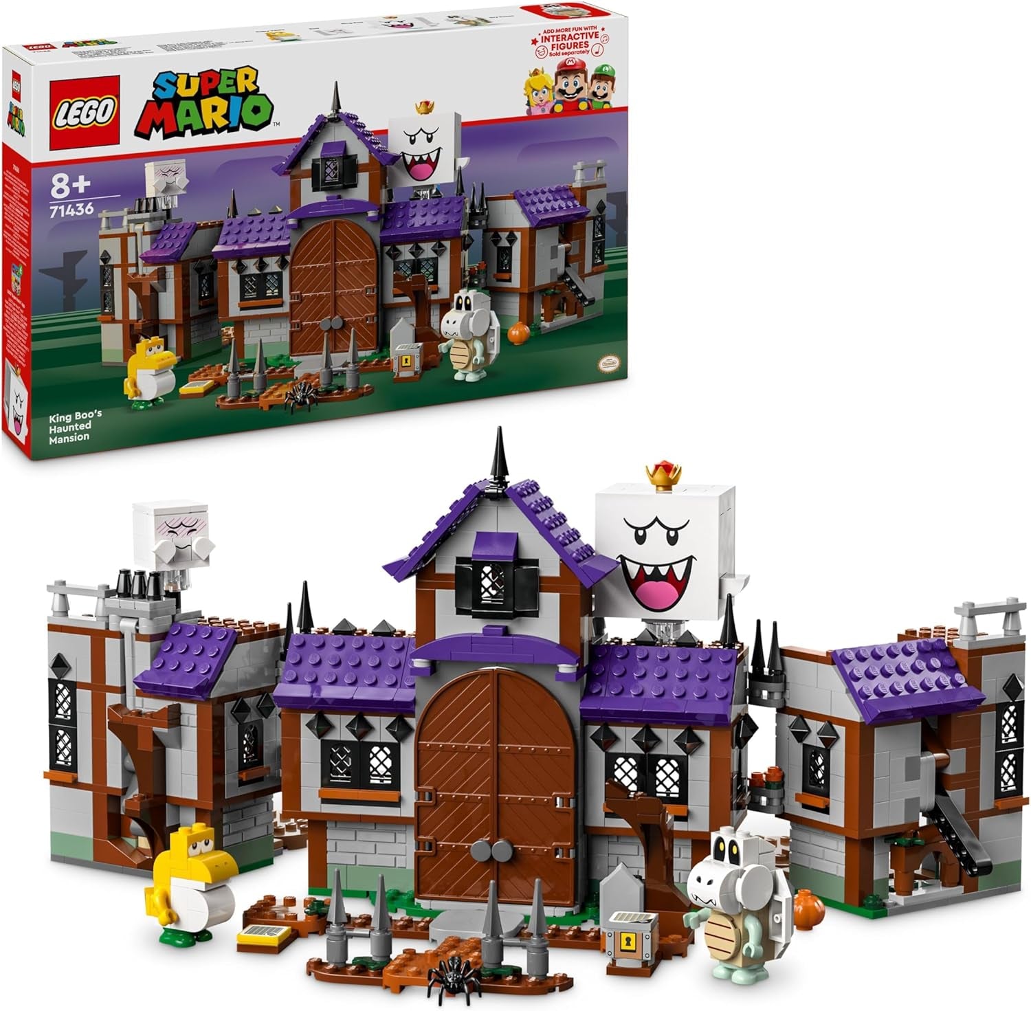 LEGO Super Mario King Buu Huus Spukhaus, Spukhaus für Kinder, Nintendo-Sammelset mit Baby Yoshi, Geschenk für Jungen, Mädchen und Gamer ab 8 Jahren, 71436 Bausets. Besuchen Sie den LEGO-Store Default Title