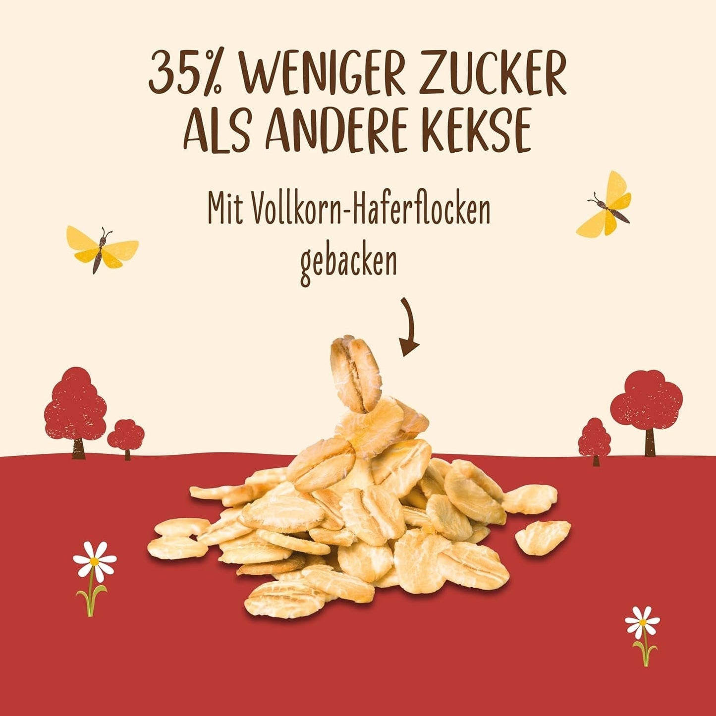Allos Nutri Bio-Hafercracker | Knusprige Vollkorn-Hafercracker | Mit Honig 6 x 130 g süßen