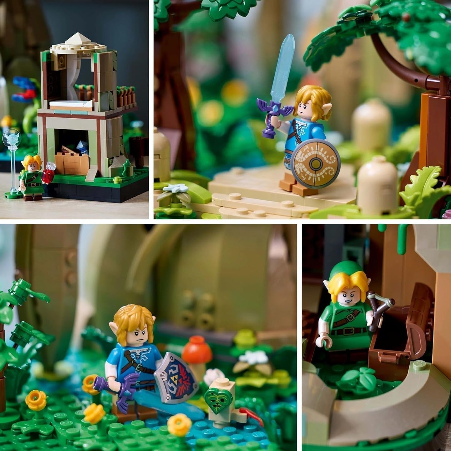 LEGO The Legend of Zelda Deku Tree 2-In-1 – Sammelstück mit Prinzessin Zelda und 3 Link-Minifiguren – Bauset für Erwachsene und Geschenkidee für Videospielfans – 77092 Bausets Besuchen Sie den LEGO-Store