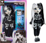 Girls Night Rainbow High Shadow High – Heather Grayson – 28 cm große Modepuppe in Grautönen, schwarzen und weißen Haaren und Outfit mit Accessoires und Kamm – Für Sammler und Kinder ab 6 Jahren