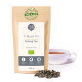 Ti Guan Yin Bio-Oolong-Tee 100 g – hochwertiger Bio-Oolong-Tee aus China – Wu Long (Zeremonialqualität) – für Teeliebhaber und Kenner – Mycupoftea