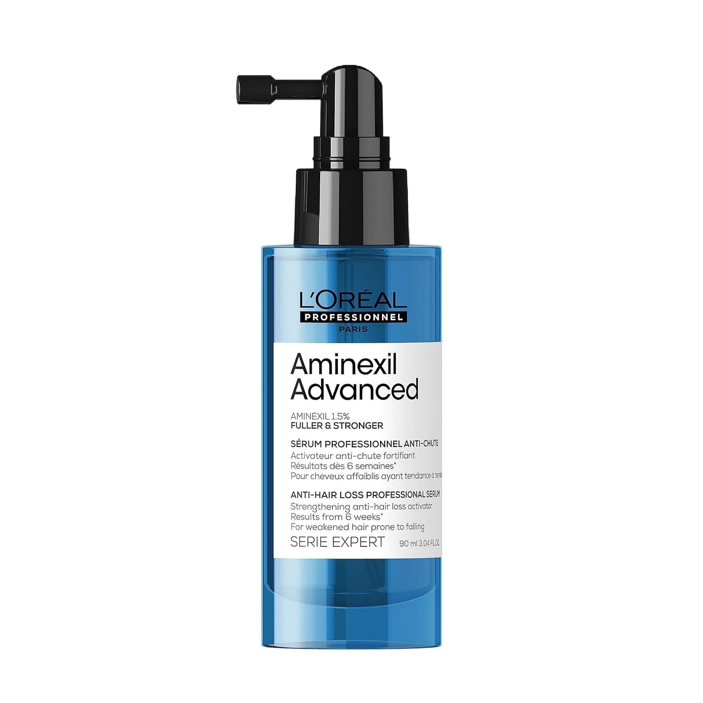 L'Oréal Professionnel Stärkendes Serum gegen Haarausfall, Für volleres und kräftigeres Haar, Aminexil Advanced Anti-Hair Loss Activator Serum, 90 ml Haarpflege Naty Shop 90 ml (1 Packung)