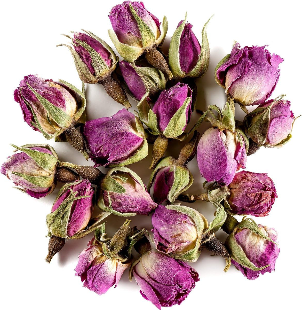 500 g essbare Premium-Rosenknospen – getrockneter Atlas-Rosenblütenaufguss – süßer und blumiger Geschmack und Aroma – 100 % natürlich, rein und ohne Zusatzstoffe | Tazarin Ltd
