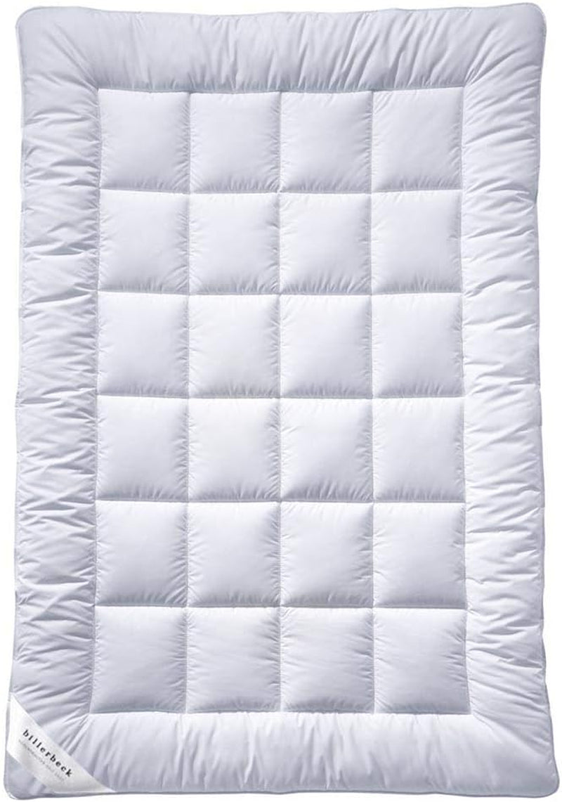 Billerbeck S20 Superlight Steppdecke – Sommerdecke – 135 x 200 cm – leichte Sommerdecke – AIRFILL® – Hohlfaser, 100 % Polyester, weiße Steppdecken und Steppdecken Naty Shop 155 x 220 cm warm (W)