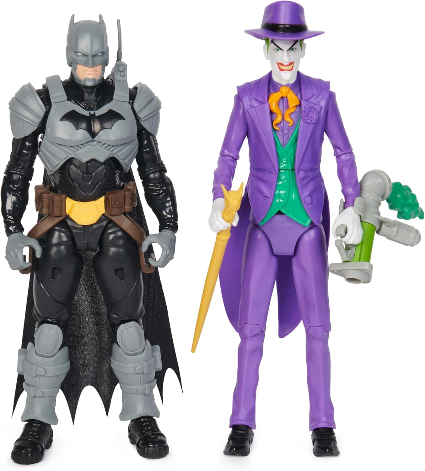 DC Batman Adventures Batman Vs the Joker Actionfiguren-Set, 30 cm – 2 voll bewegliche Figuren mit 12 Gängen für spannendes Rollenspiel, Spielzeug für 4+ Kinder Actionfiguren Naty Shop