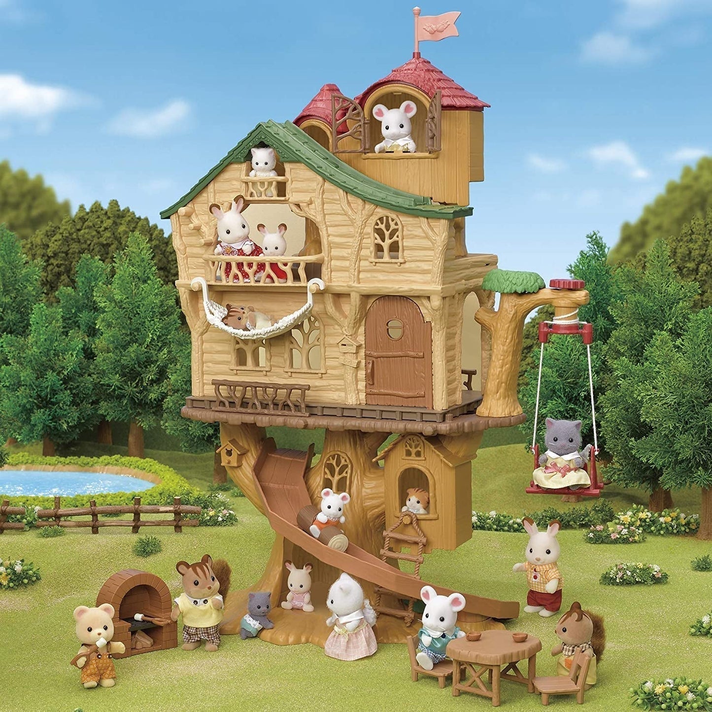 Sylvanian Families 5494 Adventure Tree House – Puppenhaus-Spielset Puppenhäuser Naty Shop