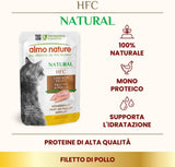 almo nature HFC Natural – Nassfutter für Katzen – mit Huhn – Menschenqualität, glutenfrei, Monoprotein – 55 g, 6er-Pack