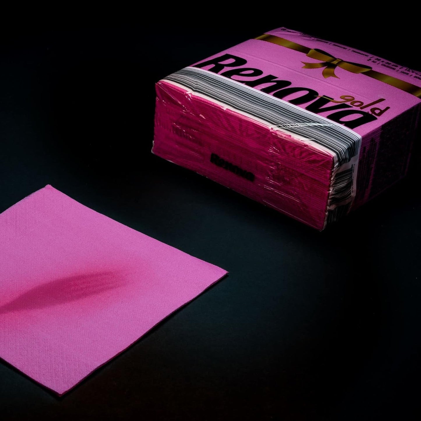 Renova Papierservietten, Fuchsia, 40 Servietten, groß, 2-lagig