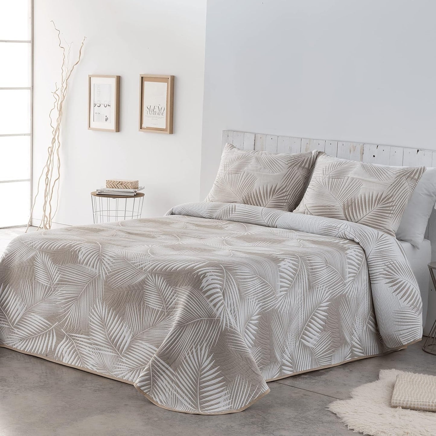 VIALMAN Sofia 30 Bouti Leichte Bettdecke für Doppelbett | Steppdeckengröße 250 x 270 cm, grau Steppdecken und Steppdecken Naty Shop Porc 250 x 270 cm