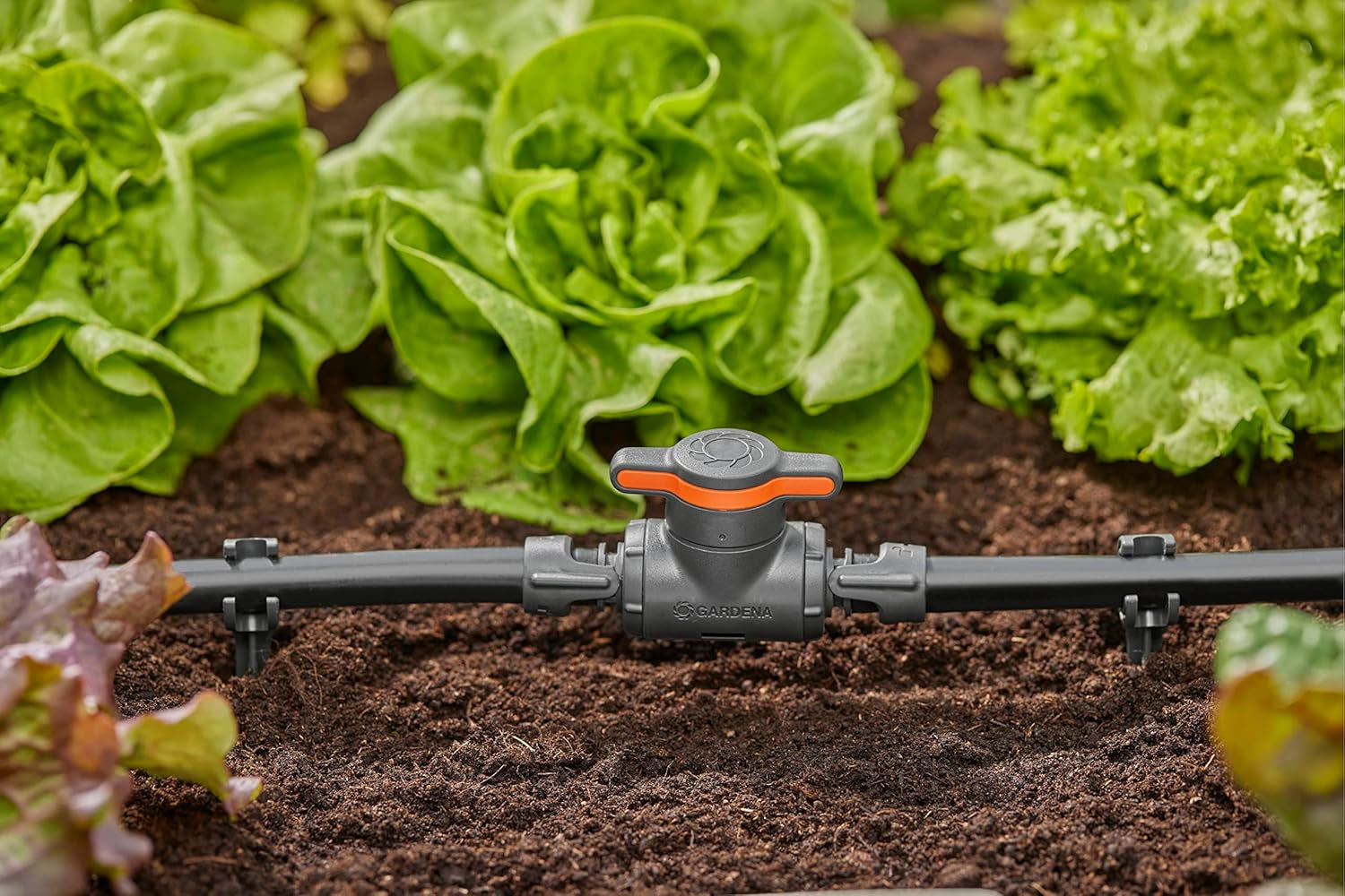 Gardena Micro-Drip-System Regulier- und Absperrventil 13 mm (1/2 Zoll): Einfaches Absperren von Rohren und stufenlose Regulierung des Wasserflusses, Zubehör zum Verlegen von Tropfrohren (13207-20)