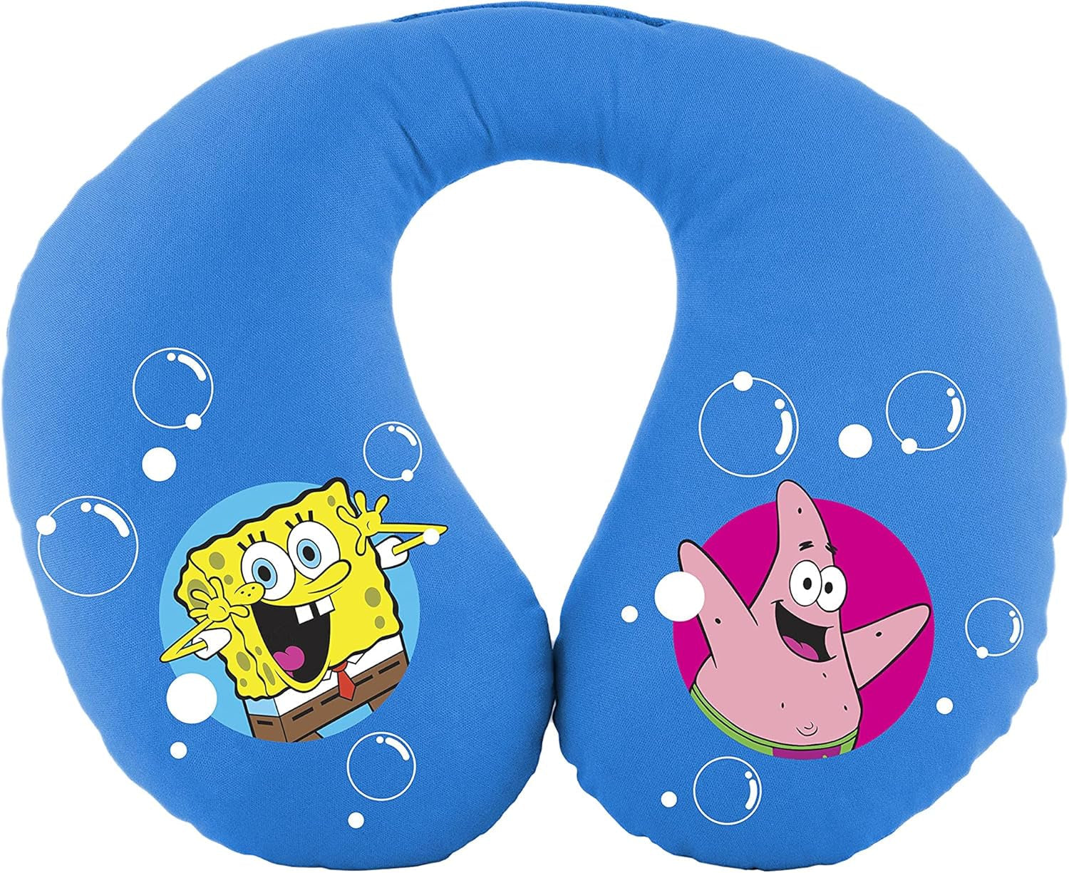 Bob Esponja Spongebob Nackenkissen für Kinder. Super bequemes Reisen, blaue Reisekissen Naty Shop Nackenkissen