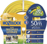 HOZELOCK-Schlauch – Ultramax 12,5 mm x 30 m, bis zu 70 % recyceltes PVC, robust, wetterfest, verdrehsicher, biege- und quetschfest, grau