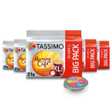 Tassimo Kapseln Moring Café XL Strong & Intense, Großpackung, 5 x 21 Pads, 105 Kaffeekapseln