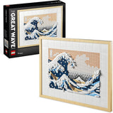 LEGO 31208 Art Hokusai – Die große Welle 3D japanische Wanddekorationen Bastelset gerahmt Ozean Leinwand Hobbys für Erwachsene DYI Home Office Dekorationen Bausätze Besuchen Sie den LEGO-Store Single