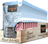 LEONARDO Fresh Pouches [16 x 85g Nassfutter für Katzen, getreidefrei] | Komplettes Nassfutter in Einzelbeuteln