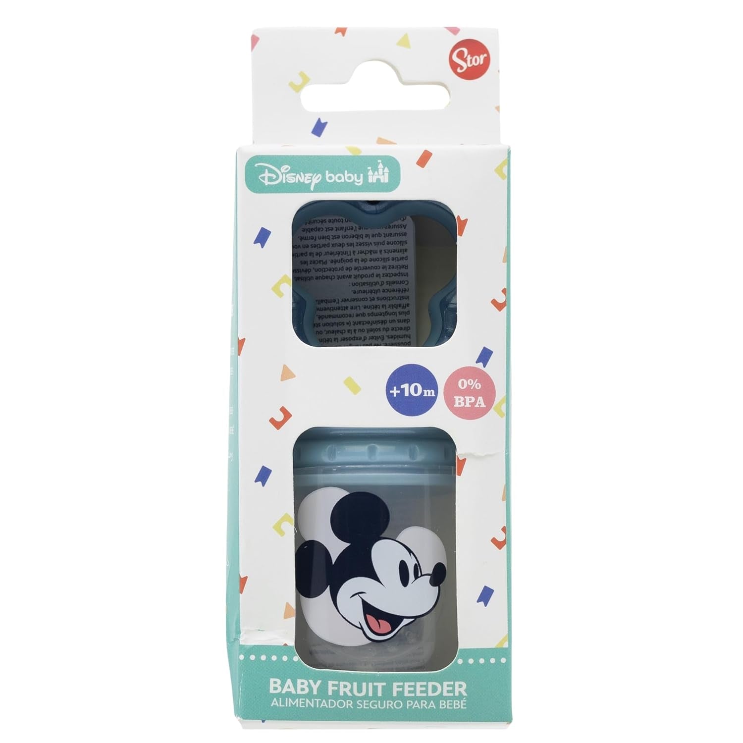 Tataway Disney Mickey Mouse Baby Fruit Schnuller aus BPA-freiem Kunststoff mit Würgefunktion, waschbar und wiederverwendbar