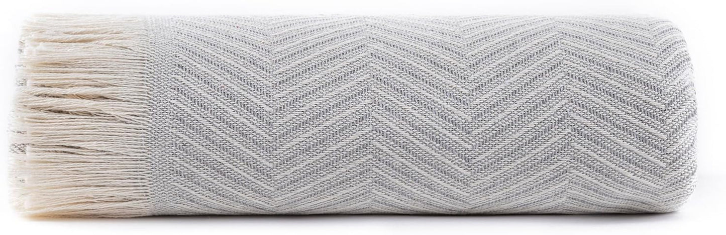 Todocama Multifunktions-Tagesdecke, Tagesdecke, Tagesdecke, Sofabezug, Jarapas, Fischgrätenmuster (230 x 260 cm, Sandbeige). Betten und Decken Besuche den Todocama-Store Hellgrau 180X260