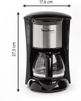 FG150813 Subito Kaffeemaschine, 6 Tassen, Schwarz/Edelstahl