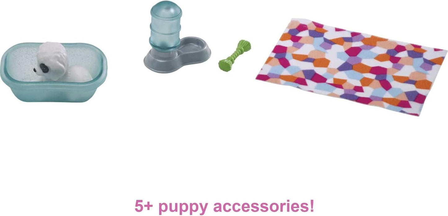 Barbie GRG78 - Mini Playset with 2 dogs, dog house and accessories, gift for children from 3 to 7 years Naty Shop Dolls