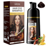 Sofortiges Shampoo für schwarzes Haar, natürliches Haarfarbshampoo, 100 % Grauabdeckung – einfach und schnell, semipermanente Farbe für schwarzes Haar, Haarfarbshampoo für Männer und Frauen Naty Shop Haarfarbe Dunkelbraun