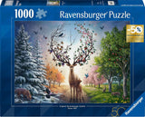 Ravensburger Puzzle 12001088 – Der magische Hirsch und die vier Jahreszeiten – 1000-teiliges Puzzle für Erwachsene ab 14 Jahren Puzzle Naty Shop
