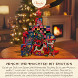 Venchi, Brutto&Buono, handgemachte Milchschokoladentafel in Tannenbaumform „Piedmont Forest Haselnuss“, 200 g, glutenfrei, limitierte Weihnachtskollektion, Geschenkidee
