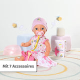 BABY Born Lena (Mädchen) 36 cm, Puppe mit 7 Funktionen für Kinder ab 1 Jahr, funktioniert ohne Batterie, große Puppe 36 cm, 834596 Zapf Creation, rosa Naty Shop-Puppen