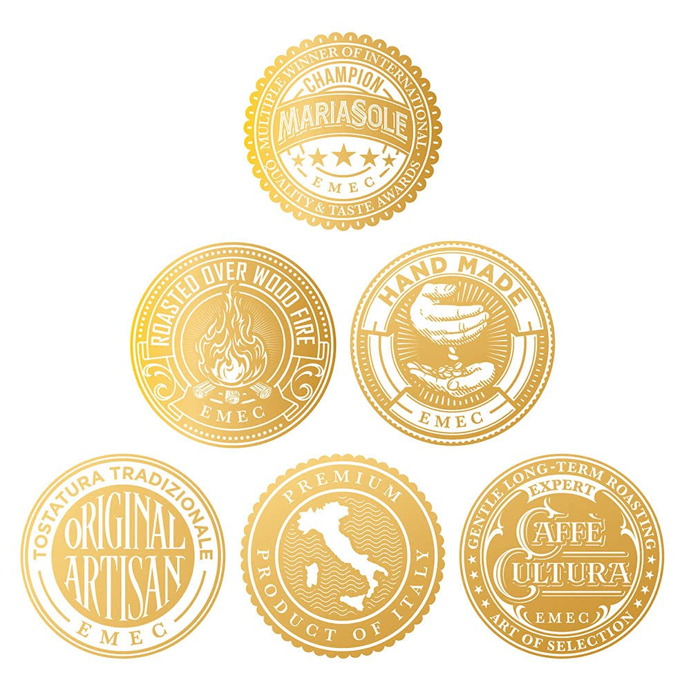 Bio-Espressokaffee, 250-g-Beutel – traditionell auf Holzfeuer geröstet, handwerklich hergestellt – Premium-Bio-Kaffeebohnen für automatische Espressomaschinen und Siebträger