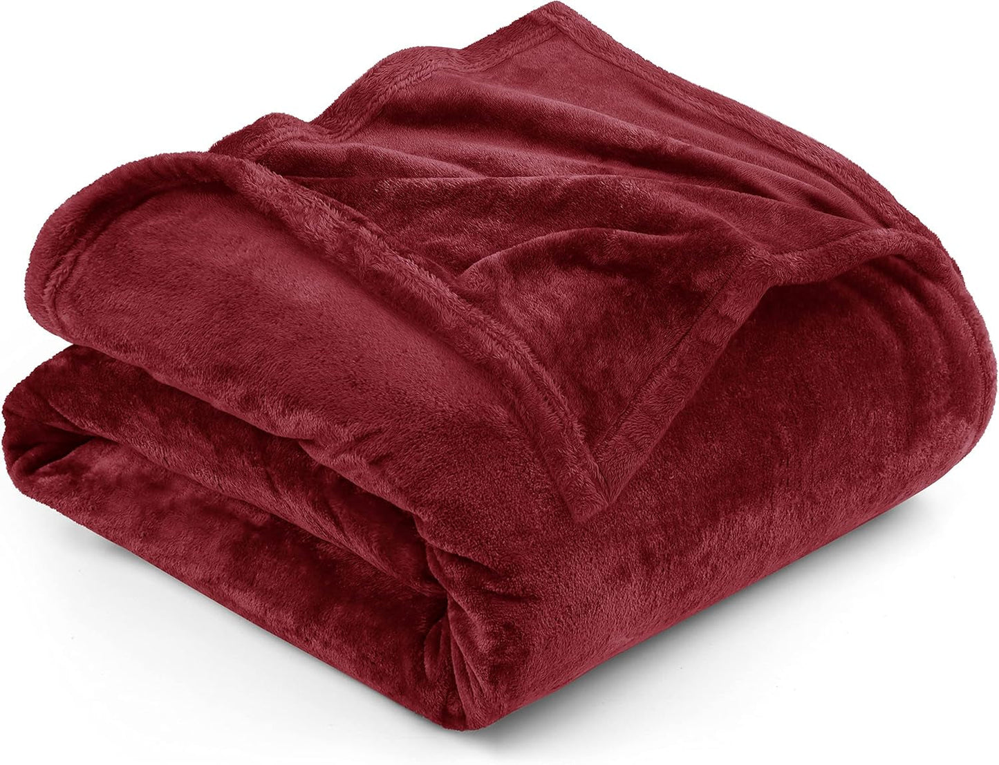 Utopia Bedding Kuschelige Fleecedecke [228 x 228 cm, grau], weiche, leichte, warme und flauschige Decke, bequeme und atmungsaktive Decke für Bett, Sofa, Couch, Betten und Decken. Besuche den Utopia Bedding-Store, Burgunderrot, 150 x 200 cm