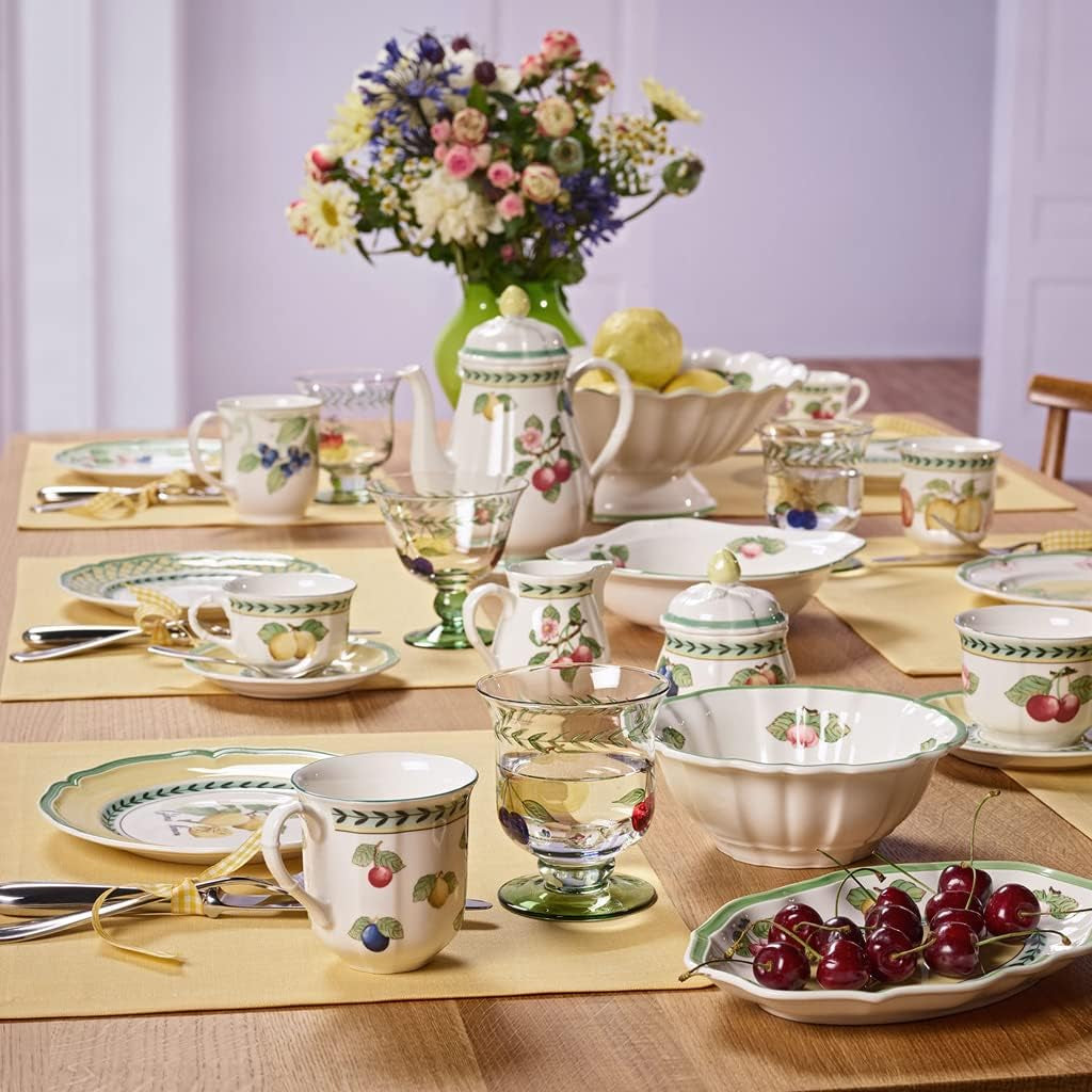 Villeroy & Boch French Garden Fleurence Milchbecher, 250 ml, Premium Porzellan, Weiß/Mehrfarbig 1022810760 Größe L (34-36)