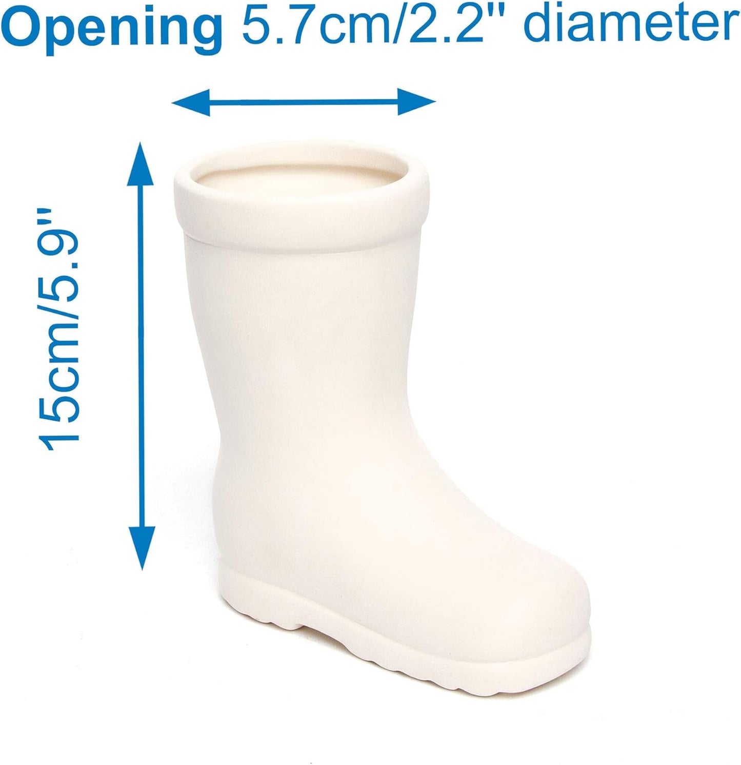 Baker Ross 'Wellies' Keramiktöpfe für Kinder (2 Stück)