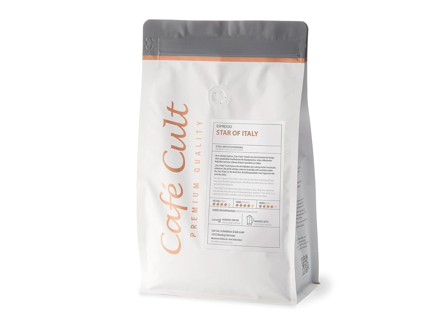 Cafe Cult - Espresso - Star of Italy - 1KG - Kaffeebohnen